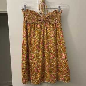 Vintage Free People Smocked Mini Dress